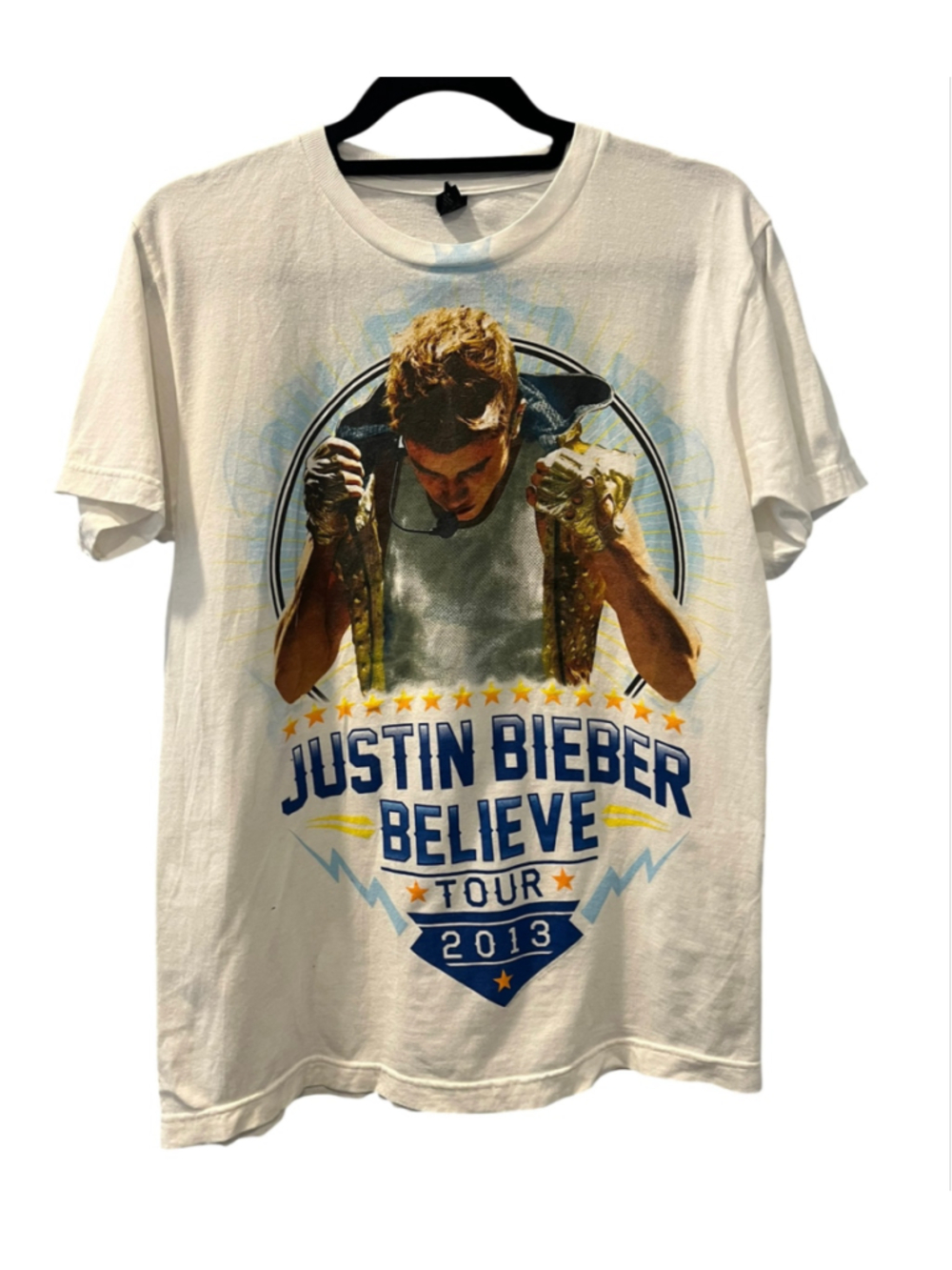 Official Justin Bieber Believe Tour Live 2013 T-Shirt Concert Tee Size Medium